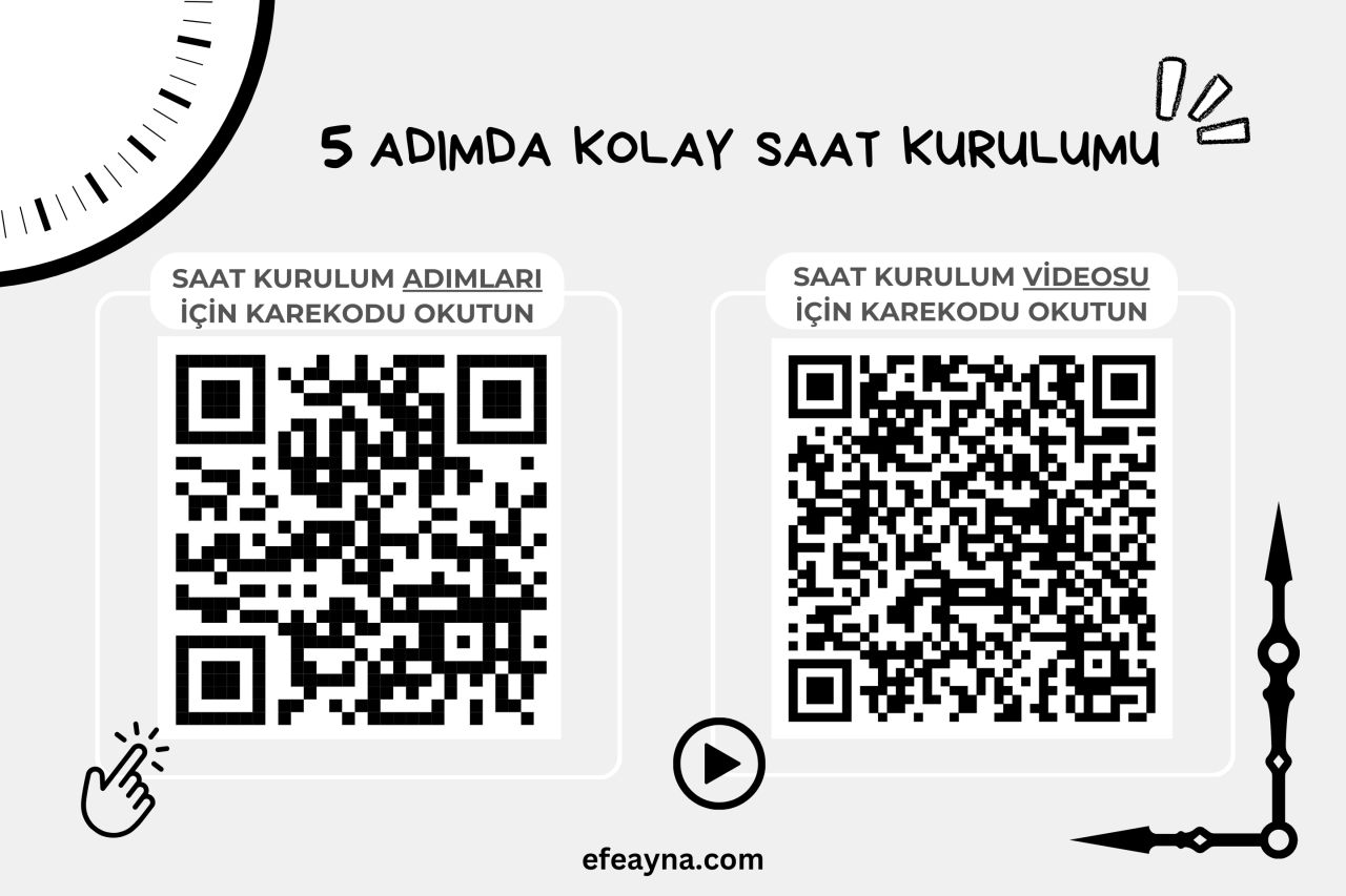 5 ADIMDA KOLAY SAAT KURULUMU