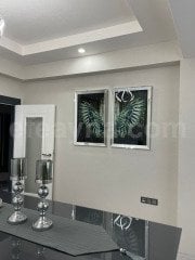 MELEK KANADI 2'Lİ GÜMÜŞ AYNA TABLO SETİ