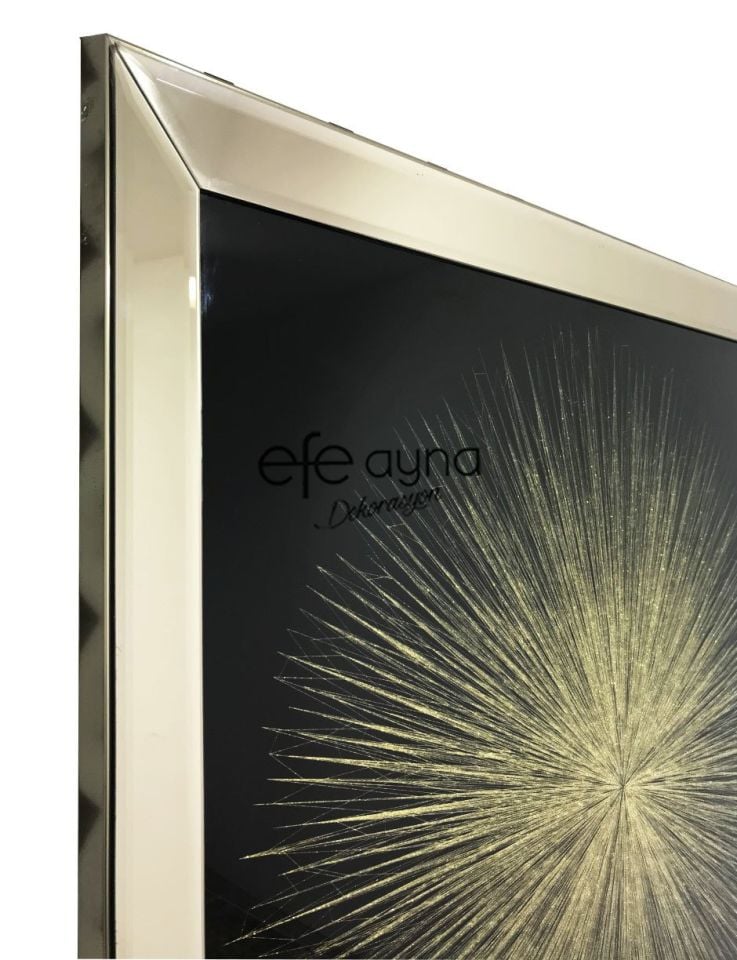 ATOM 3'LÜ BRONZ AYNA TABLO SETİ