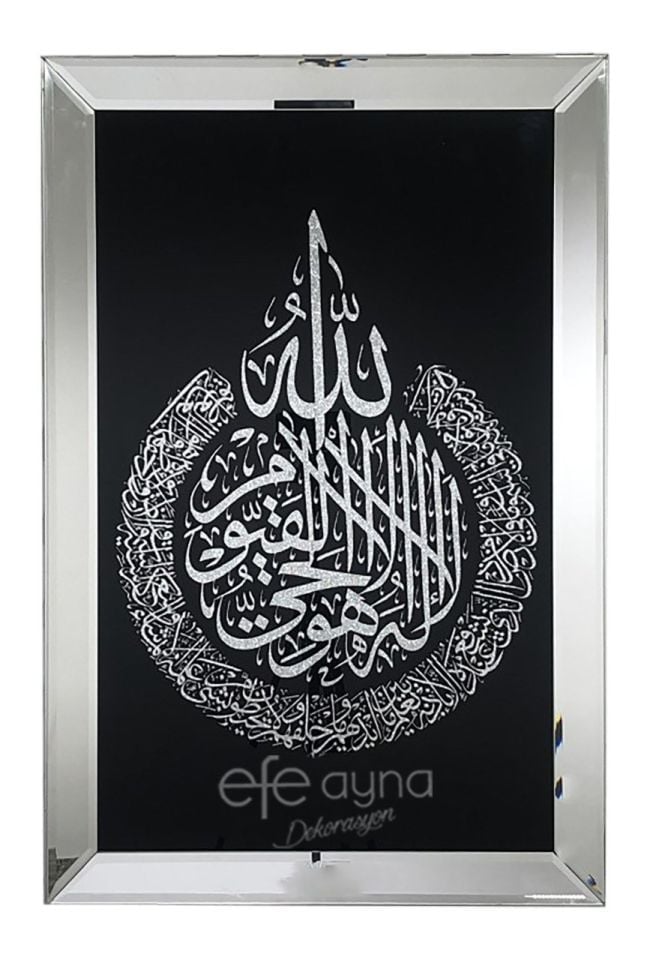 AYET-EL KÜRSİ GÜMÜŞ AYNA TABLO SETİ