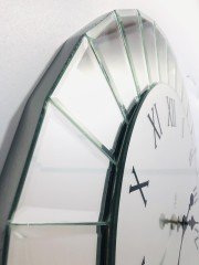 ÇİZGİ- GÜMÜŞ AYNA DUVAR SAATİ 70CM