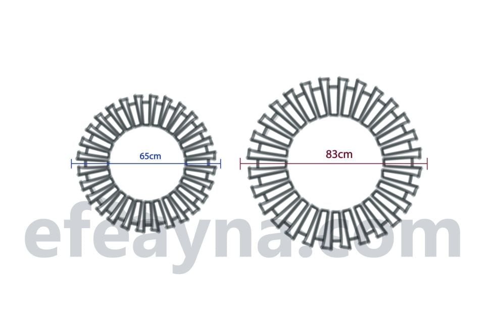 PİYANO-BRONZ AYNA DUVAR SAATİ