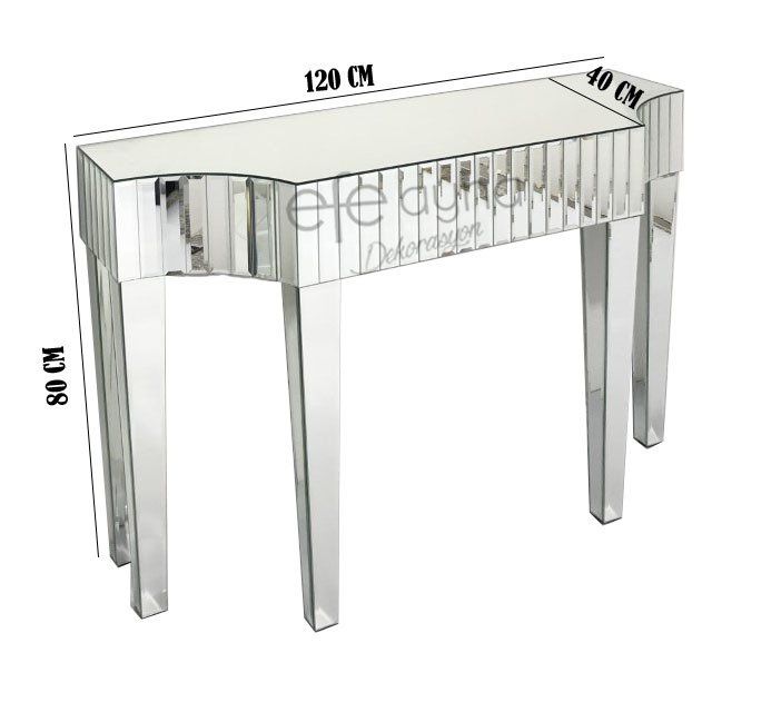 6 AYAKLI GÜMÜŞ AYNA DRESUAR