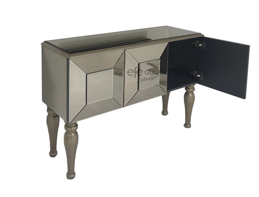 BOMBE KAPAKLI BRONZ AYNA DRESUAR