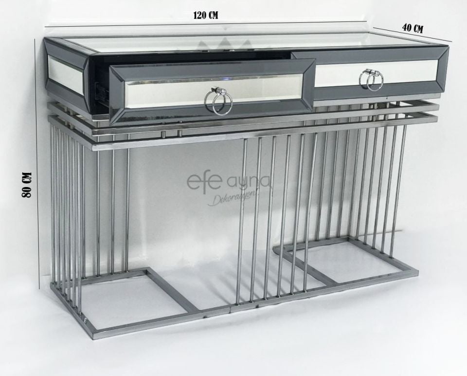 ÇUBUK AYAKLI SOSYETE MODEL FÜME AYNA DRESUAR