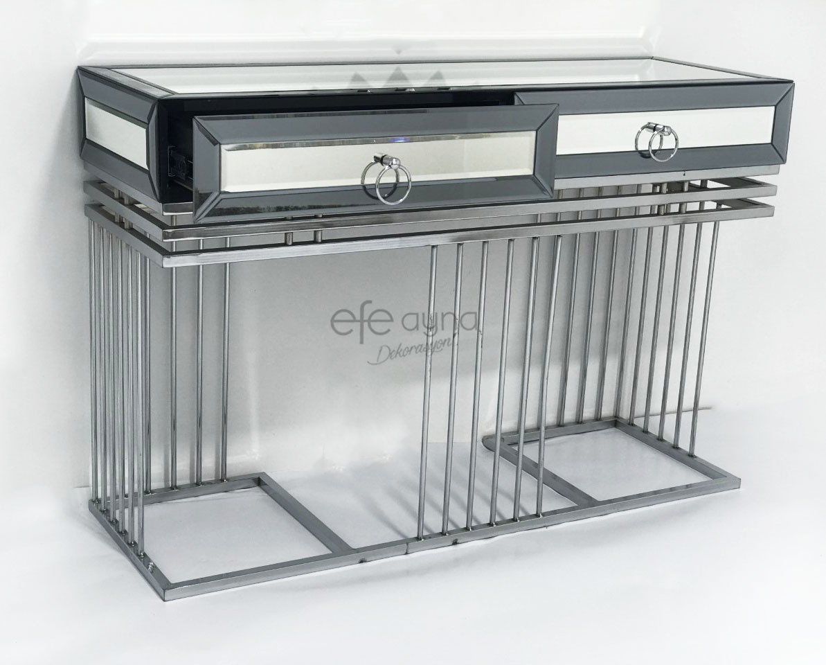 ÇUBUK AYAKLI SOSYETE MODEL FÜME AYNA DRESUAR