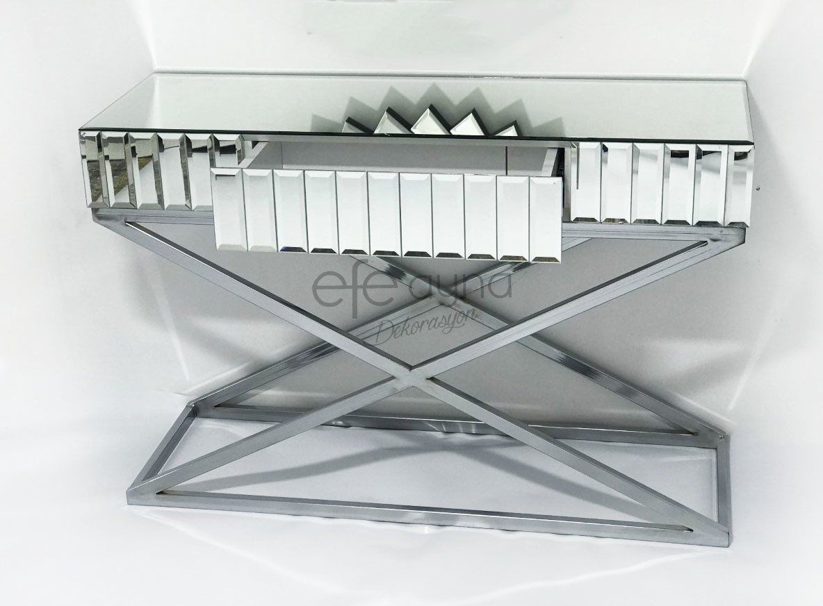 X AYAKLI GÜMÜŞ AYNA DRESUAR