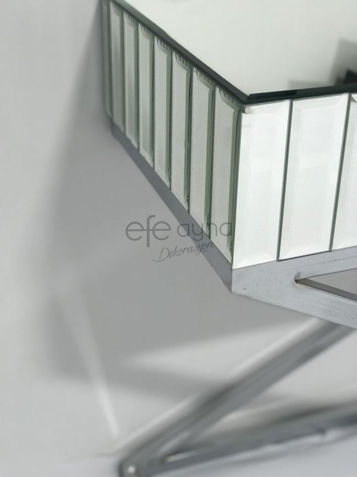 X AYAKLI GÜMÜŞ AYNA DRESUAR