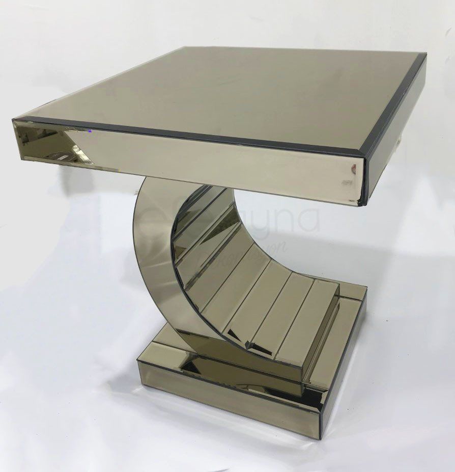 C AYAKLI BRONZ AYNA YAN SEHPA