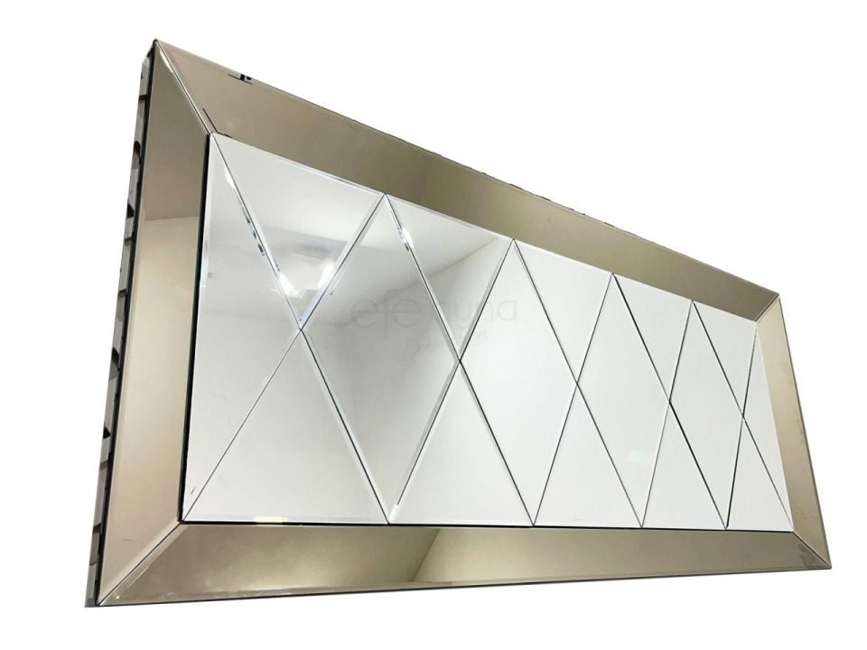 BAKLAVA DİLİMLİ KAVİS MODEL BRONZ AYNA 80X180cm