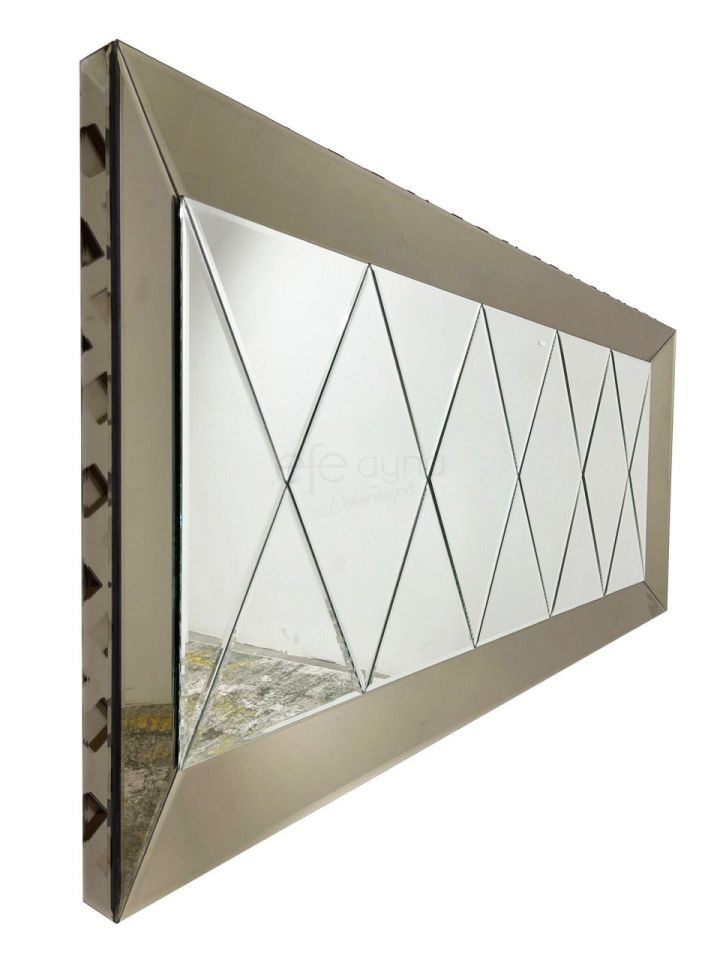 BAKLAVA DİLİMLİ KAVİS MODEL BRONZ AYNA 80X180cm