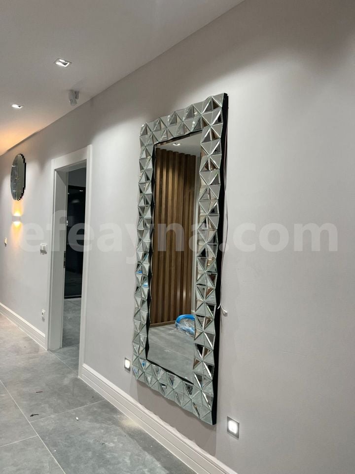 DIAMOND MODEL GÜMÜŞ AYNA 80X180cm