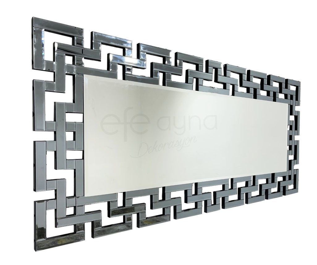 LABİRENT MODEL FÜME & GÜMÜŞ AYNA 80X180cm