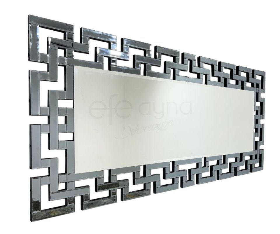 LABİRENT MODEL FÜME & GÜMÜŞ AYNA 80X180cm