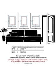 GOLD FLOWER 3'LÜ BRONZ AYNA TABLO SETİ