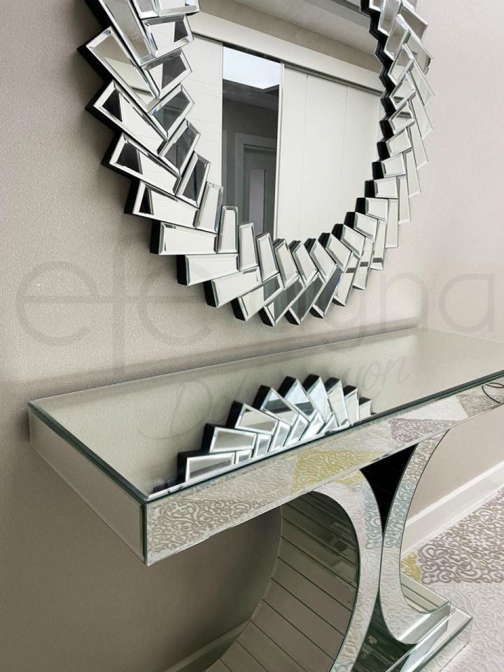 RÜZGAR MODEL GÜMÜŞ AYNA