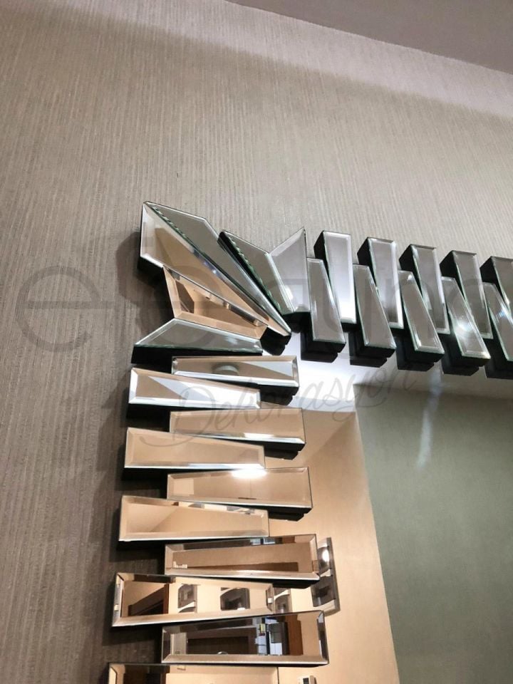 PİYANO MODEL GÜMÜŞ AYNA 80X120cm