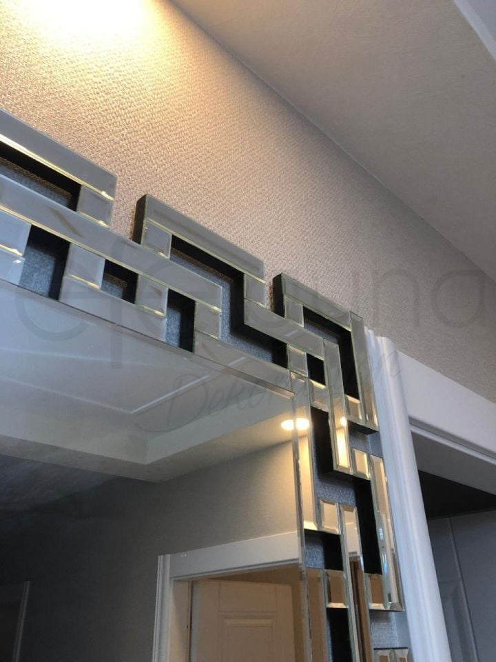 LABİRENT MODEL  GÜMÜŞ AYNA 80X180cm