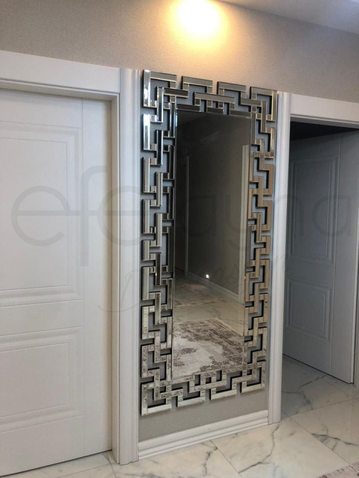 LABİRENT MODEL  GÜMÜŞ AYNA 80X180cm