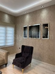 ATOM 3'LÜ GÜMÜŞ AYNA TABLO SETİ