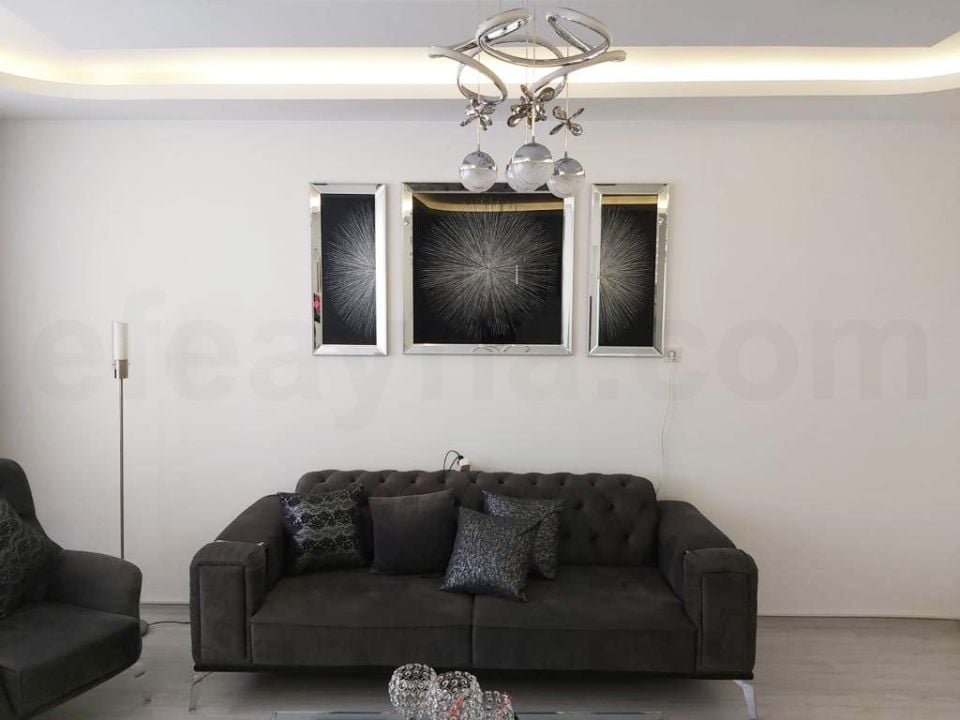 ATOM 3'LÜ GÜMÜŞ AYNA TABLO SETİ