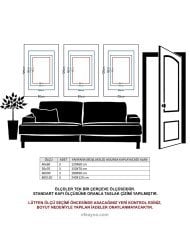 SİYAH TÜY-3'LÜ GÜMÜŞ AYNA TABLO SETİ