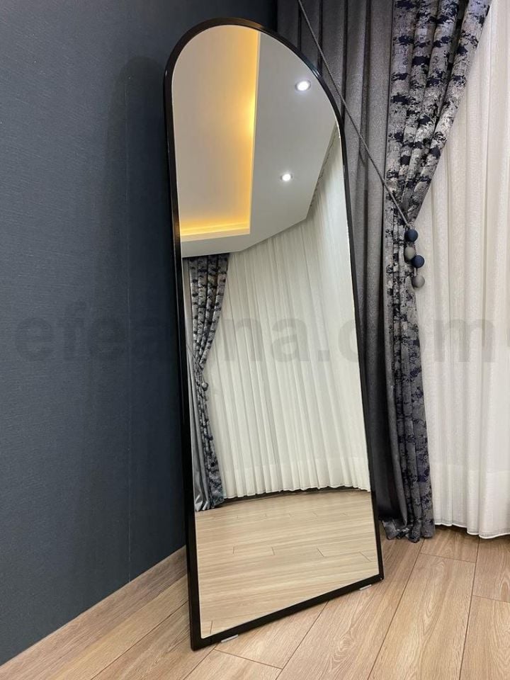 AYAKLI BOY AYNASI-SİYAH ÇERÇEVELİ-180x70cm