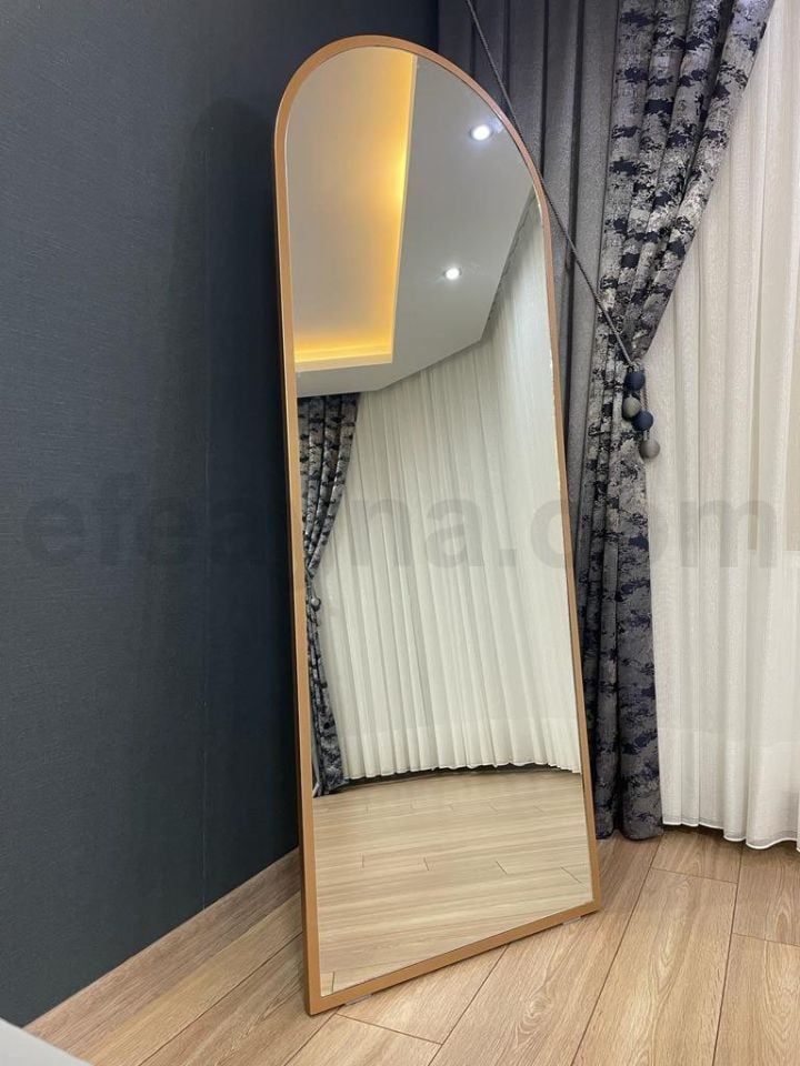 AYAKLI BOY AYNASI-ROSEGOLD ÇERÇEVELİ-180x70cm