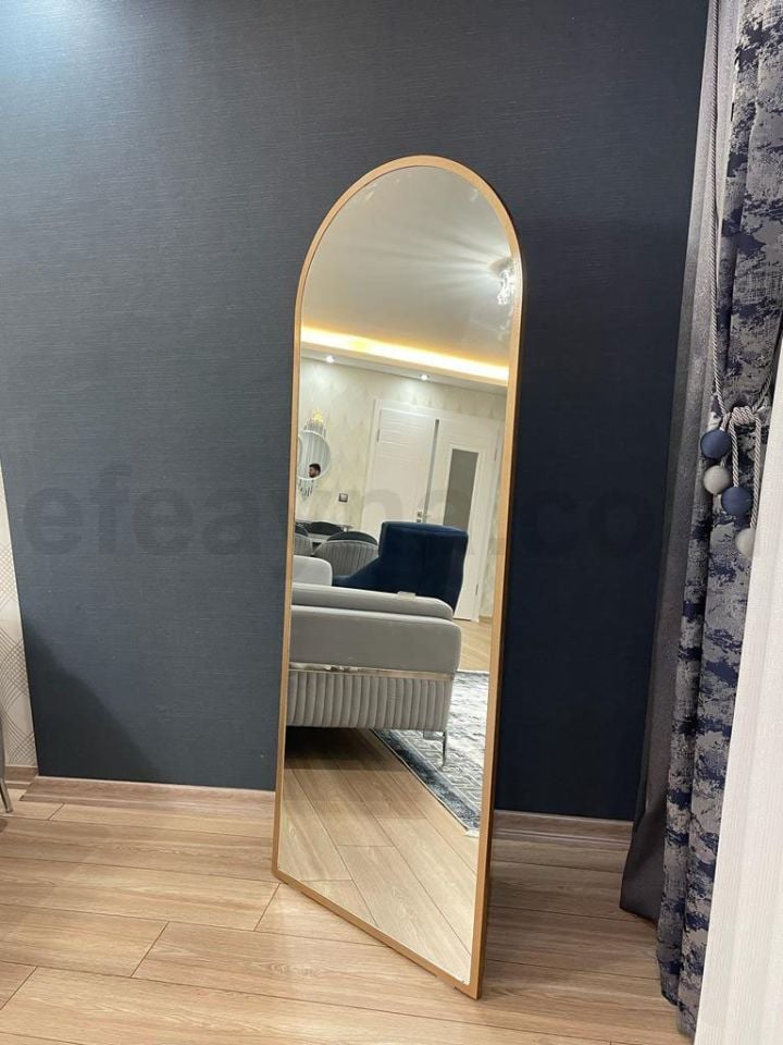 AYAKLI BOY AYNASI-ROSEGOLD ÇERÇEVELİ-180x70cm