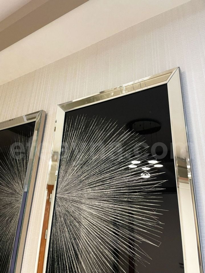 ATOM- 2'Lİ GÜMÜŞ AYNA TABLO SETİ