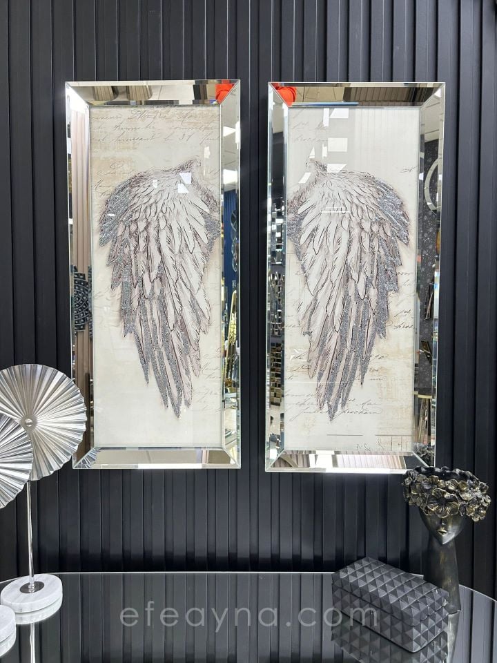 GÜMÜŞ KANAT-GÜMÜŞ AYNA TABLO SETİ