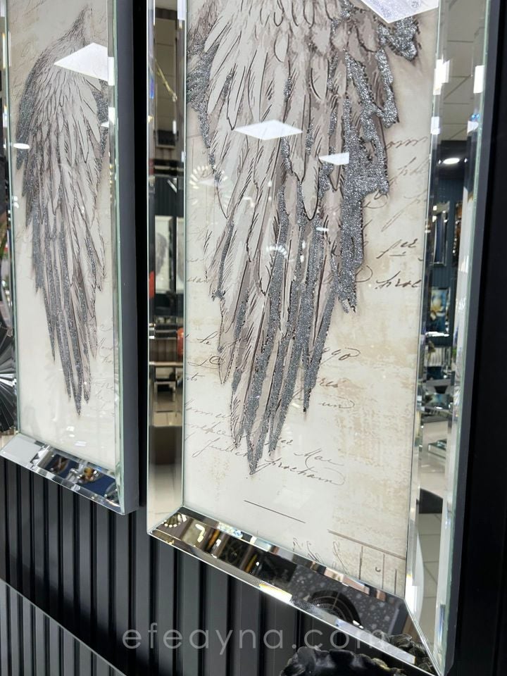 GÜMÜŞ KANAT-GÜMÜŞ AYNA TABLO SETİ