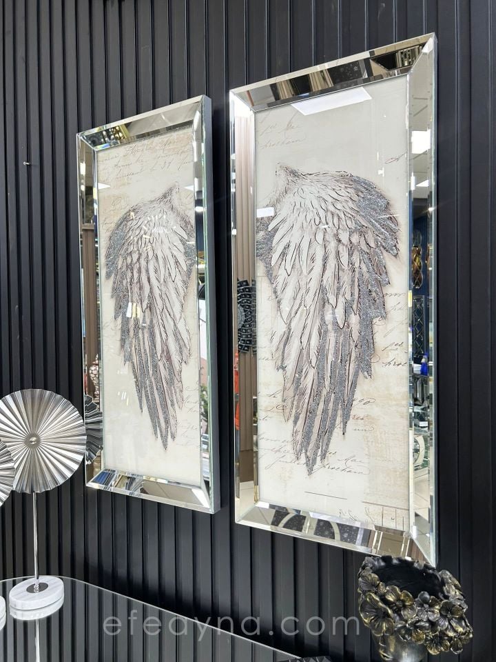 GÜMÜŞ KANAT-GÜMÜŞ AYNA TABLO SETİ
