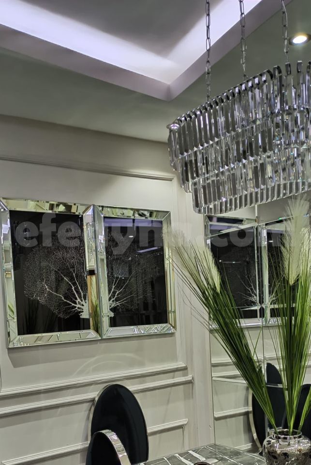 MERCAN 2'Lİ GÜMÜŞ AYNA TABLO SETİ 40X60