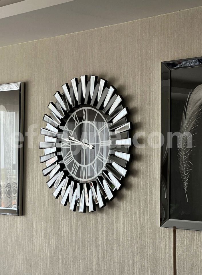 PİYANO X-FÜME AYNA DUVAR SAATİ 83cm