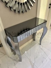 SİNDİRELLA-FÜME DRESUAR & PİYANO AYNA TAKIMI (*4 AYAKLI*)