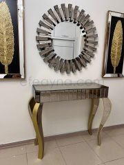 SİNDİRELLA-BRONZ DRESUAR & PİYANO AYNA TAKIMI (*4 AYAKLI*)