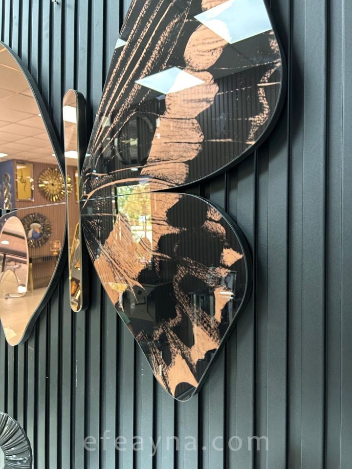 KELEBEK-GOLDROSE DEKORATİF AYNA