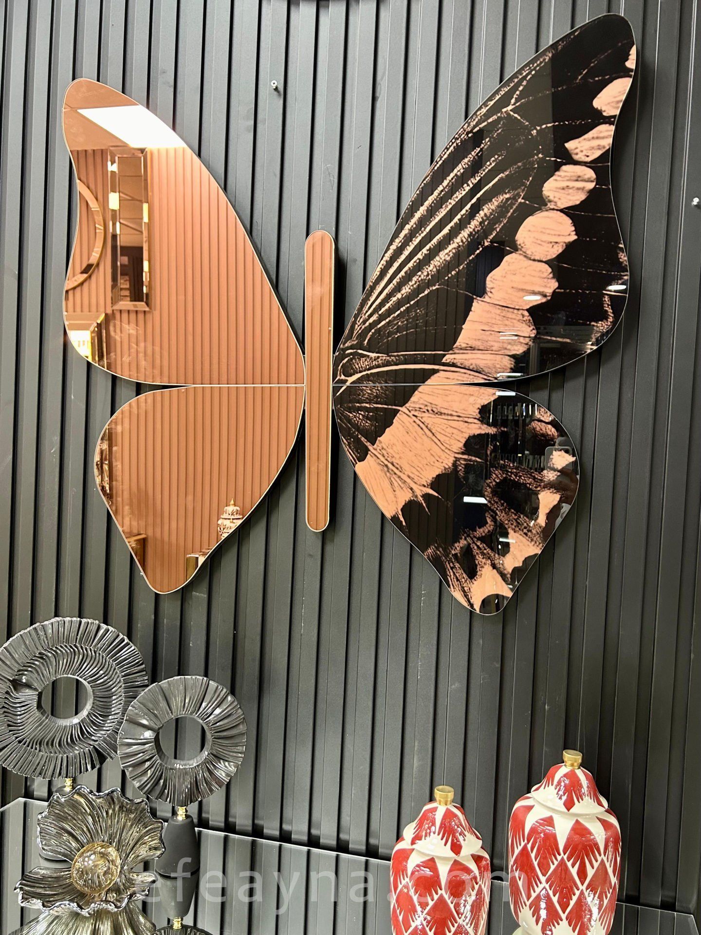 KELEBEK-GOLDROSE DEKORATİF AYNA