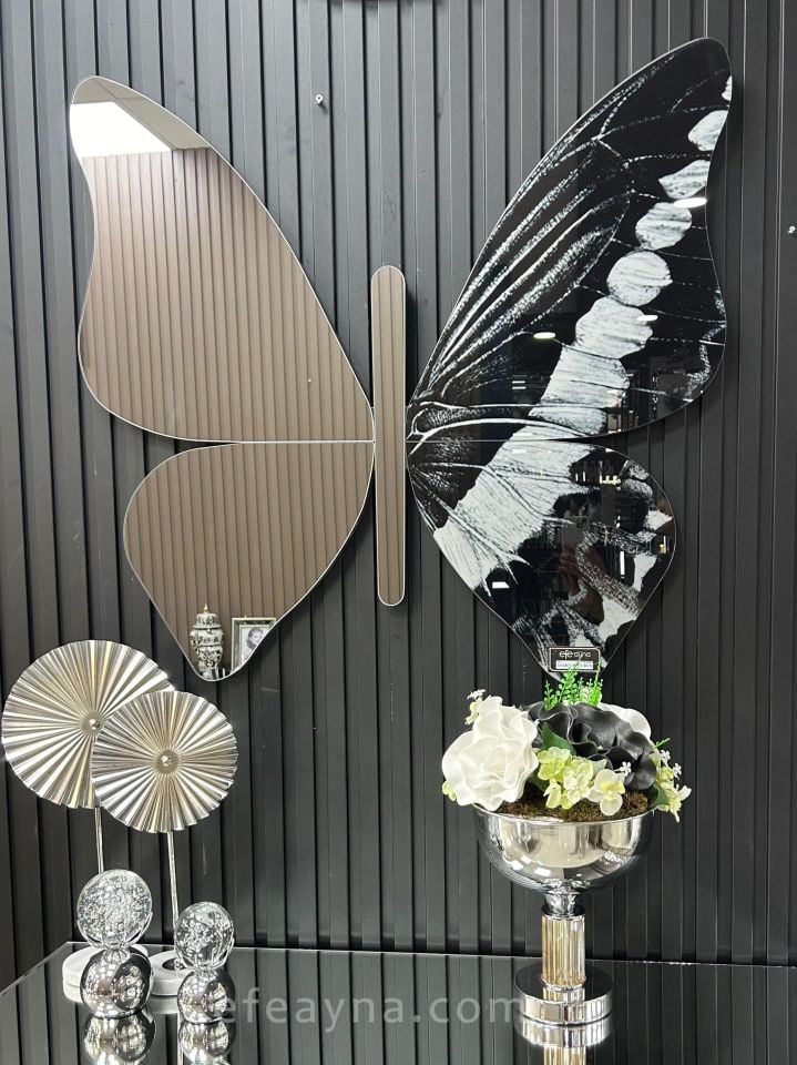 KELEBEK-FÜME DEKORATİF AYNA