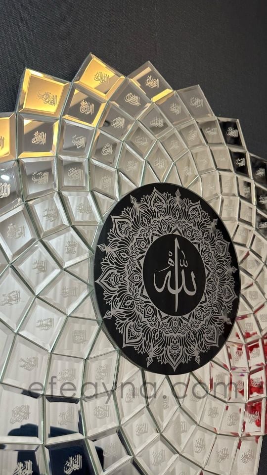 ESMAÜL HÜSNA-GÜMÜŞ DEKORATİF AYNA