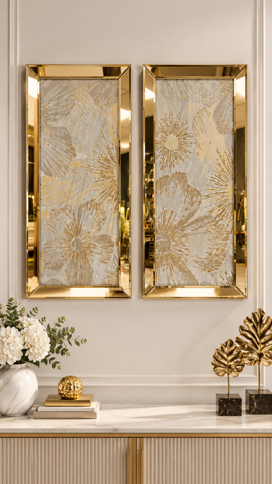YONCA-GOLD AYNA TABLO SETİ