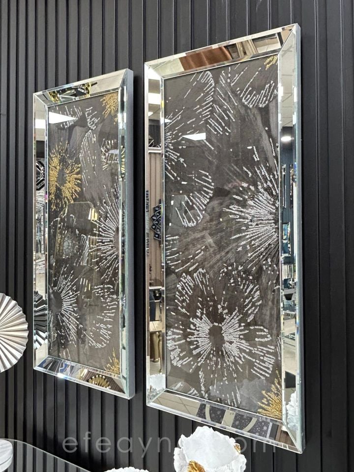 YONCA-GÜMÜŞ AYNA TABLO SETİ