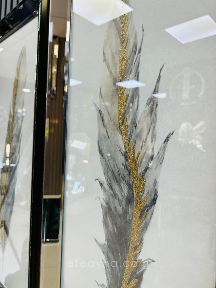 ANTİK TÜY- BRONZ AYNA 2'Lİ TABLO SETİ