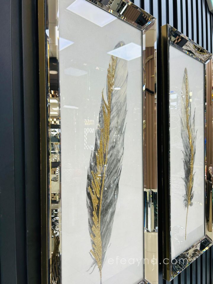 ANTİK TÜY- BRONZ AYNA 2'Lİ TABLO SETİ