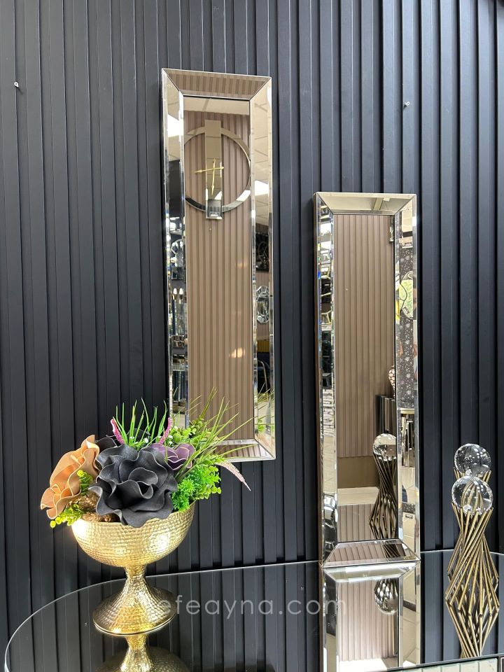 BRONZ YAN AYNA 2'Lİ SET (25x90cm x 2 adet)