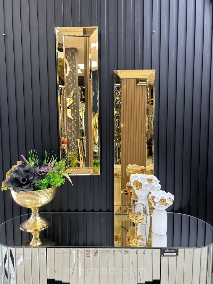 GOLD YAN AYNA 2'Lİ SET (25x90cm x 2 adet)