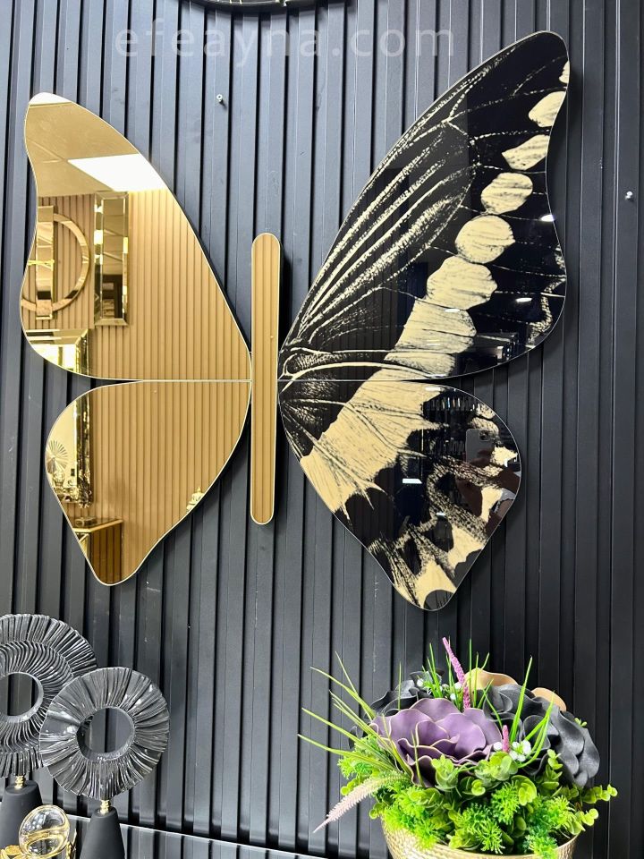 KELEBEK-GOLD DEKORATİF AYNA 70x75cm