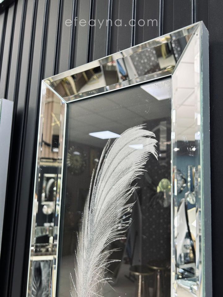 TÜY- 2'Lİ GÜMÜŞ AYNA TABLO SETİ