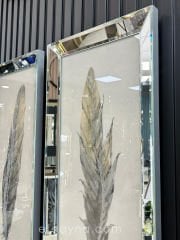 ANTİK TÜY -GÜMÜŞ AYNA 2'Lİ TABLO SETİ